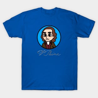 Patriot Portrait - Chibi Thomas Paine (Small Print) with Signature T-Shirt